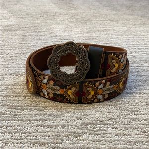 Lucky Brand embroidered belt